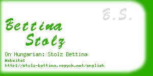 bettina stolz business card